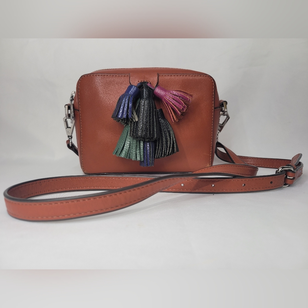 Rebecca Minkoff Mini Sofia Crossbody Bag, Camel Leather